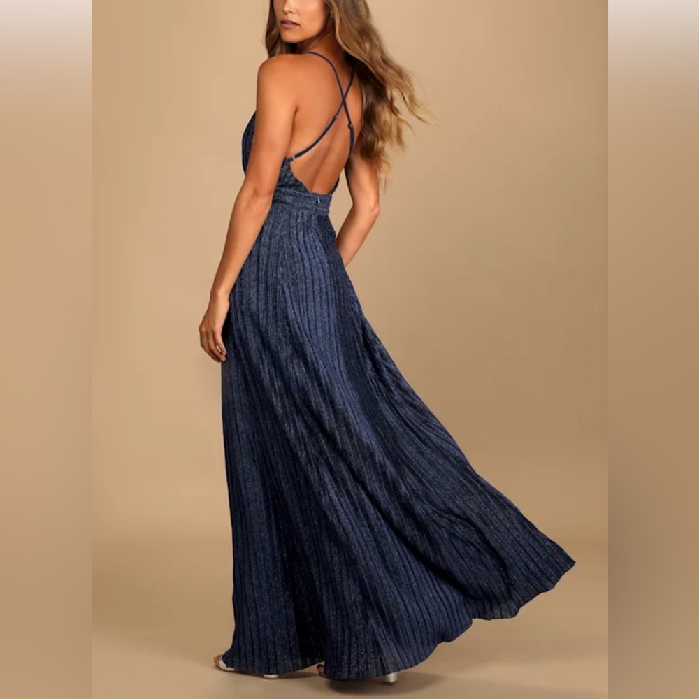 Lulu's Deep Blue Maxi Dress - Picture 3 of 7